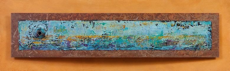 Acrylic mixed media on steel