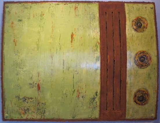 Rustic Realm Acrylics On Torchcut Steel
