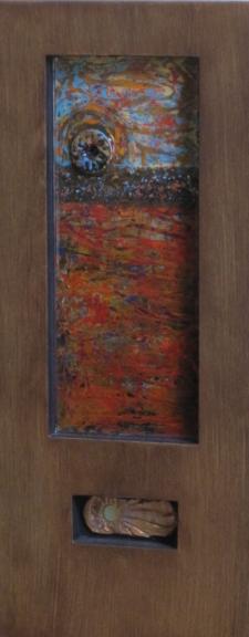 acrylics mixed media resigned wood